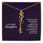 Daughter - Shine Bright - Flower Name Necklace