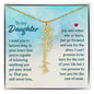 Daughter - Win or Learn - Flower Name Necklace