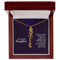 Daughter - Shine Bright - Flower Name Necklace