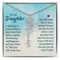Daughter - Win or Learn - Flower Name Necklace