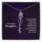 Daughter - Shine Bright - Flower Name Necklace
