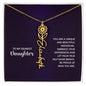 Daughter - Shine Bright - Flower Name Necklace