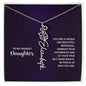 Daughter - Shine Bright - Flower Name Necklace