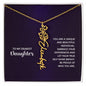 Daughter - Shine Bright - Flower Name Necklace