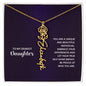 Daughter - Shine Bright - Flower Name Necklace