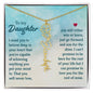 Daughter - Win or Learn - Flower Name Necklace