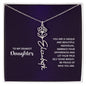 Daughter - Shine Bright - Flower Name Necklace