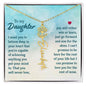 Daughter - Win or Learn - Flower Name Necklace