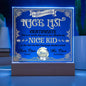 Christmas-Nice List Certificate-Acrylic
