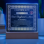 Boyfriend's Mom-Certificate of Excellence-Acrylic