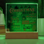 Christmas Rules-Acrylic