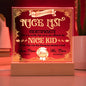 Christmas-Nice List Certificate-Acrylic