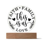 This Is Us Faith - Circle Acrylic