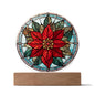 Christmas Poinsettia Acrylic