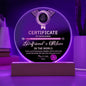 Girlfriend's Mom-Certificate Of Excellence-Circle Acrylic