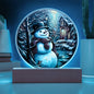 Snowman Is Feeling-Acrylic Circle