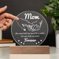 Mom-Hold My Hand-Circle Acrylic