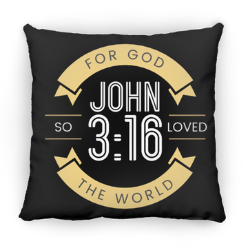 Loved The World Large Square Pillow