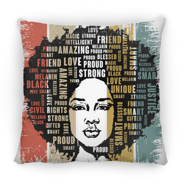 Strong Proud Large Square Pillow
