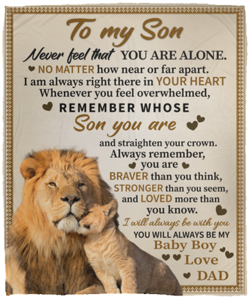 Son - Straighten Your Crown Plush Fleece Blanket