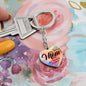 Mom - Best Friend - Graphic Heart Keychain