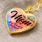 Mom - Best Friend - Graphic Heart Keychain