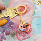 Mom - Best Friend - Graphic Heart Keychain