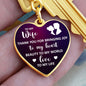 Wife - Thank You - Graphic Heart Keychain