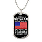 Veteran Grandma Priceless Dog Tag