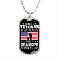 Veteran Grandpa Priceless Dog Tag