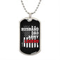 Husband Dad Army Legend Dog Tag - Military
