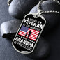 Veteran Grandpa Priceless Dog Tag