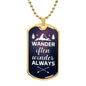 Wander Often Dog Tag