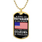 Veteran Grandma Priceless Dog Tag
