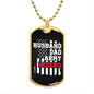 Husband Dad Army Legend Dog Tag - Military