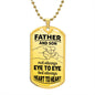 Father & Son Dog Tag - Always Heart To Heart