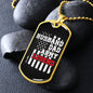 Husband Dad Army Legend Dog Tag - Military