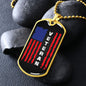 Veteran Flag Dog Tag