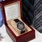 To My Husband - Worth the Effort - Men's Openwork Watch