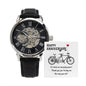 Husband - Happy Anniversary - Men's Openwork Watch