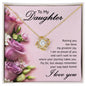 Daughter - Proud Of You - Love Knot Necklace
