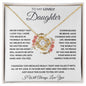 Daughter - Never Forget - Love Knot Necklace