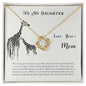 Daughter - Wonderful Person - Love Knot Necklace