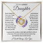 Daughter - Never Forget - Love Knot Necklace