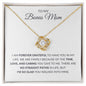 Bonus Mom - Forever Grateful - Love Knot Necklace