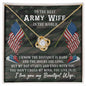 Army Wife Military - Live In My Mind - Love Knot Necklace