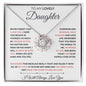 Daughter - Never Forget - Love Knot Necklace