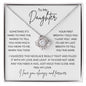Daughter - I Love You - Love Knot Necklace