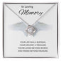In Loving Memory - Missed Beyond Measure - Love Knot Necklace
