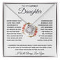 Daughter - Never Forget - Love Knot Necklace